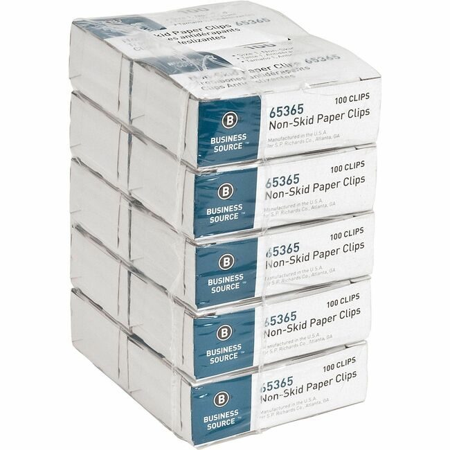 Business Source Clip Paper Nonskid Regular BSN65365