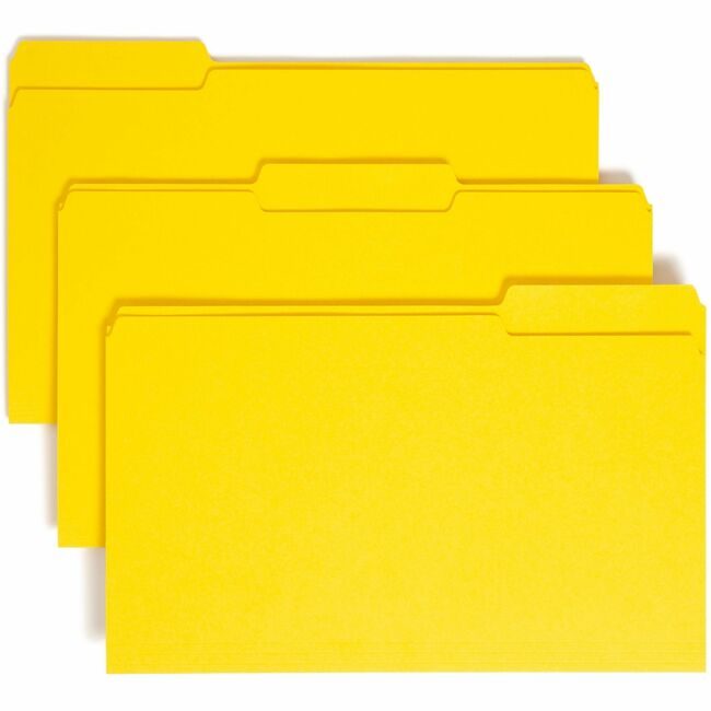 Smead Manufacturing Co. Folder File Legal 1/3 Yellow SMD17943