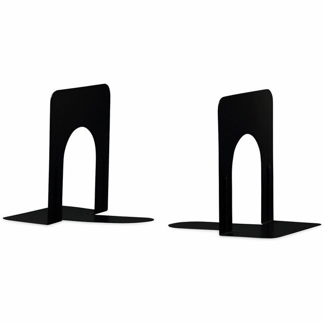 Universal Office Products Bookend Nonskid 5"H Black UNV54055