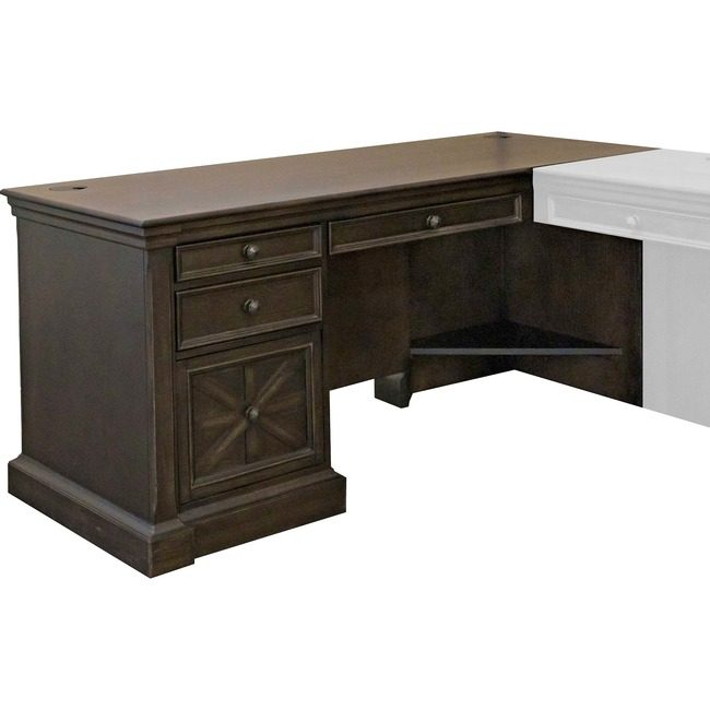 Martin Furniture Desk Pedestal L Shape MRTIMKN684R