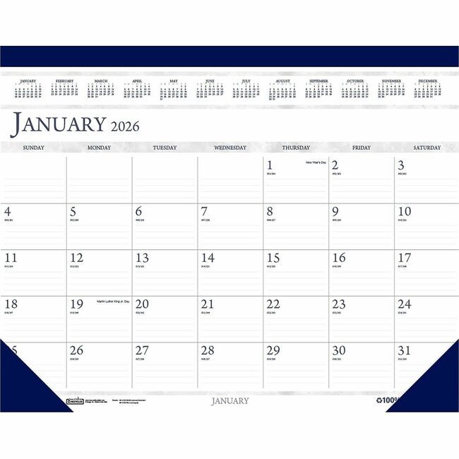 House of Doolittle Calendar Desktop Perforated HOD150HD