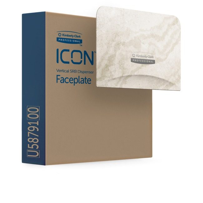 Kimberly-Clark Professional Kleenex / Scott / WypAll / Kimtech Faceplate Dispenser Bt 2VRT Mrbl KCC58791