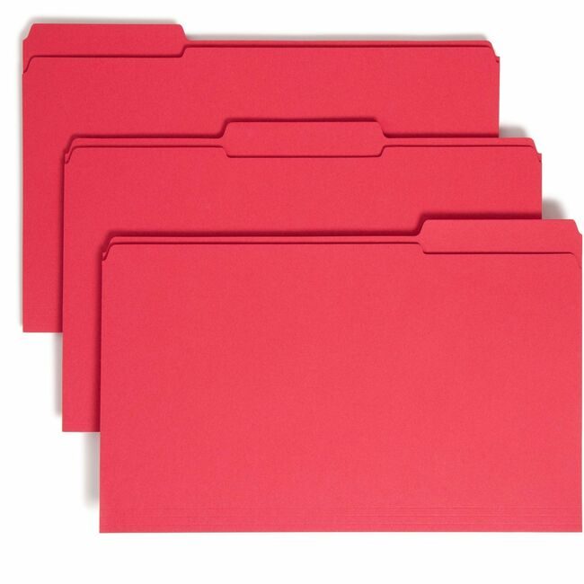 Smead Manufacturing Co. Folder File Legal 1/3 AST Red SMD17734