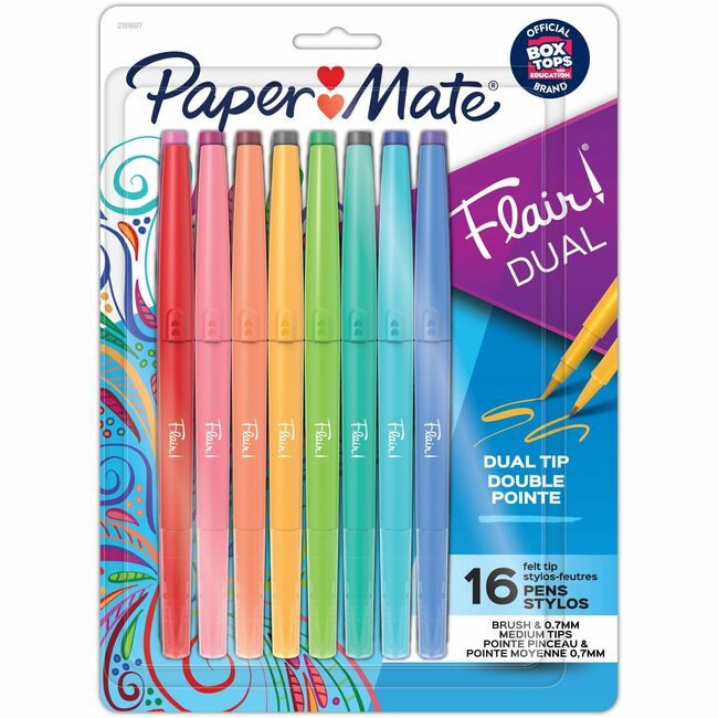 Newell Brands Paper Mate Pen Flair Duo 16 Count Assorted PAP2181607