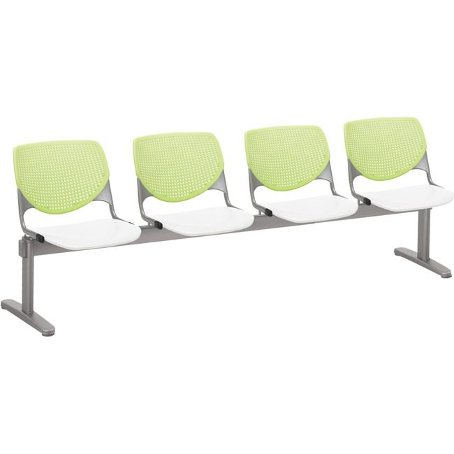 KFI Seating Beamseat 4SEAT Green/White KFI2300BEAM4148