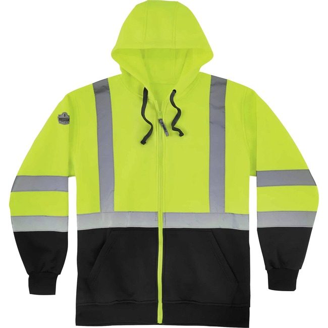 Ergodyne Sweatshirt Hooded 3X Lime EGO21847