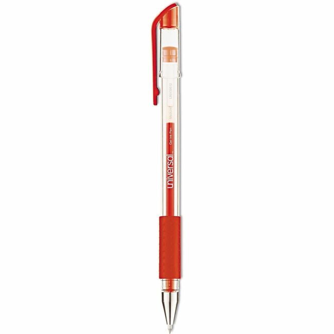 Universal Office Products Pen Gel R-Ball Medium Red UNV39512