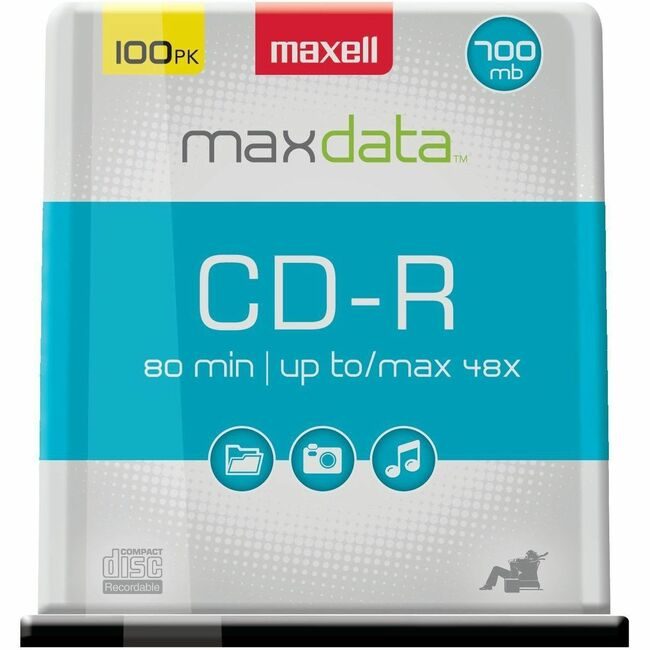 Maxell Cdr 700MB 80"-100 SPNDL MAX648200