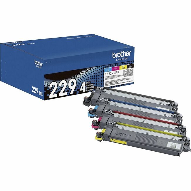 Brother International Toner 4 PK B C M & Y BRTTN2294PK