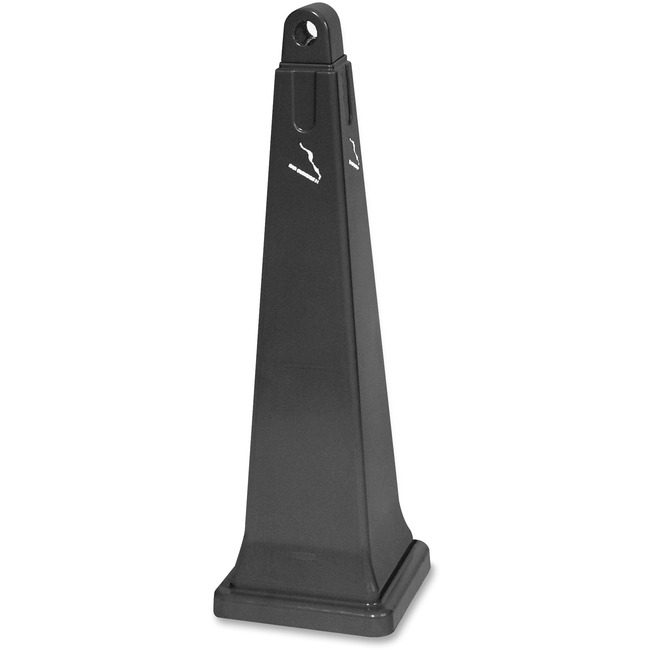 Rubbermaid Commercial Products Receptacle Smoking 36" Black RCP257088BLA