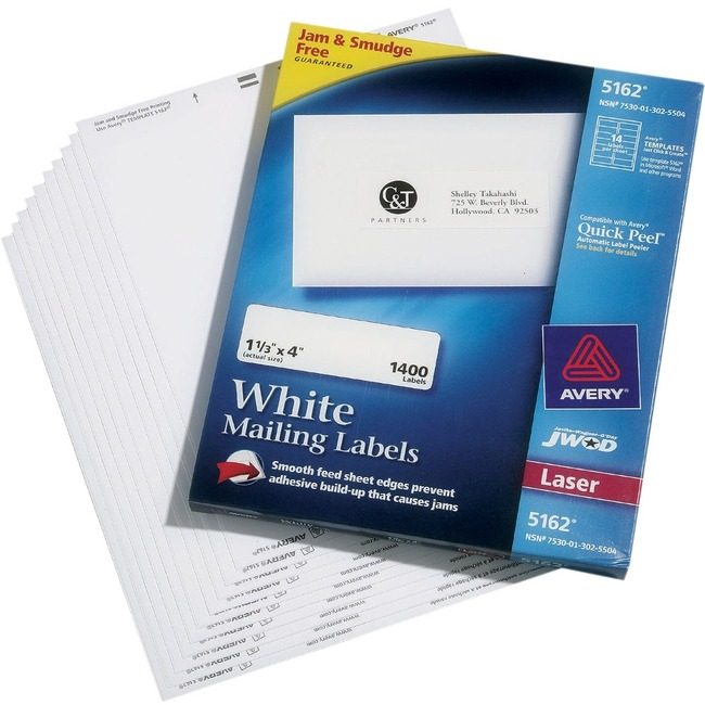 Varies / verify SKU SKU-LEVEL VERIFICATION REQUIRED Label Laser 1-1/3X4 10/SHT NSN3025504