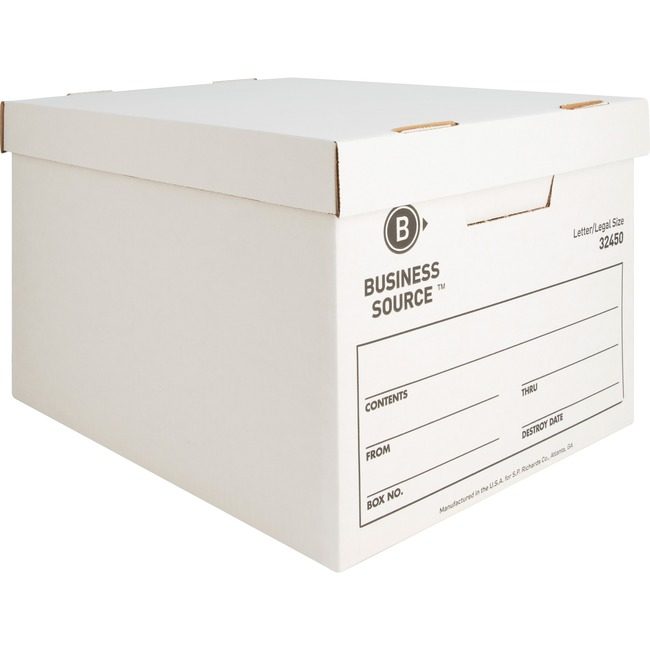 Business Source Box Storage Econ Lt/Lg 12 Pack BSN32450