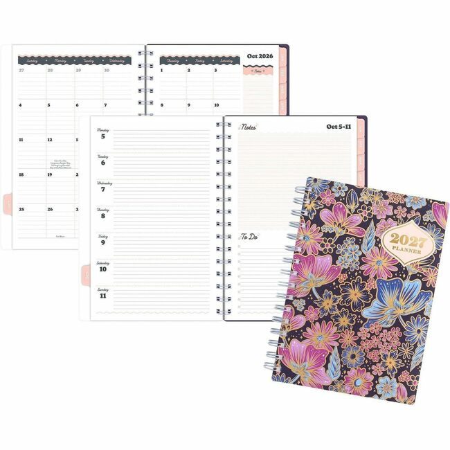 ACCO Brands AT-A-GLANCE Planner Catcoq Wm Small Floral AAGCC02200