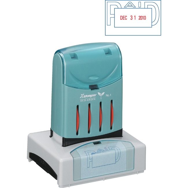 Shachihata / Xstamper Stamp Versadater Paid Rd/Be XST66210