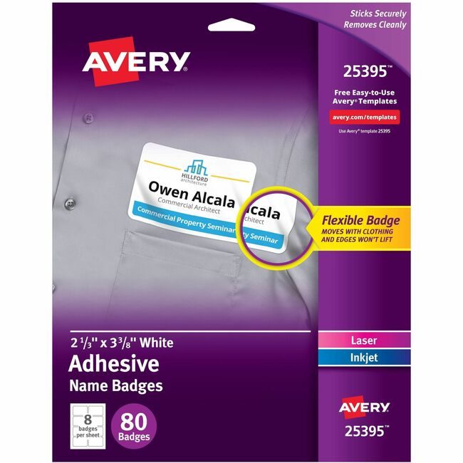 Avery Products Corporation Namebadge Dt We 8UP AVE25395