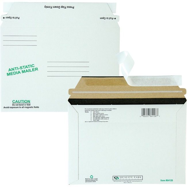 Quality Park Products Mailer Disk/Cd Antstat 25BX QUA64126
