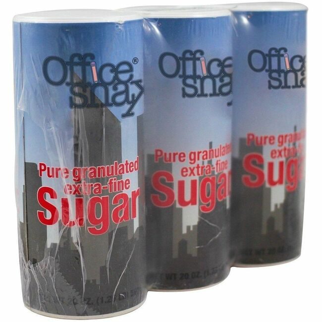 Office Snax Food Sugar Canst 20OZ 3 Pack OFX00019G
