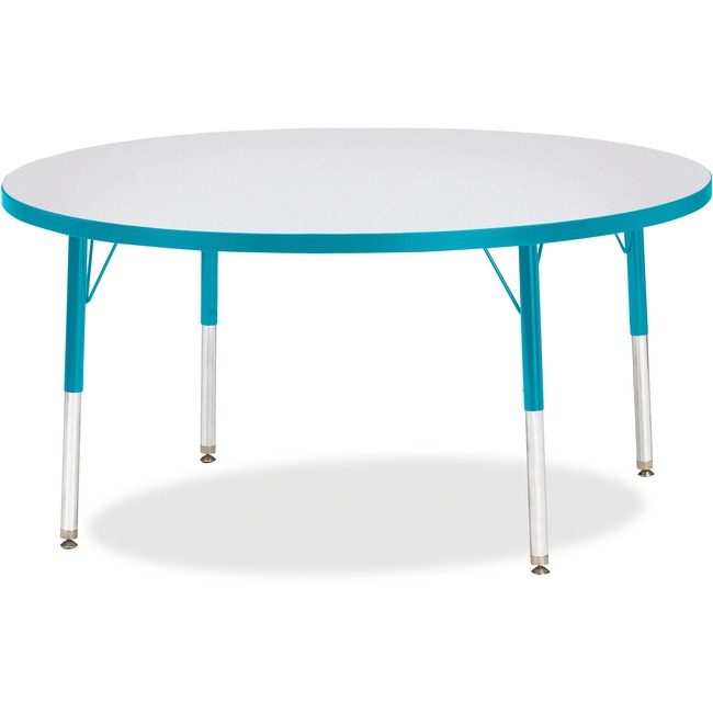 Jonti-Craft, Inc. Table Activity 48"RND Gy/Tl JNT6433JCE005