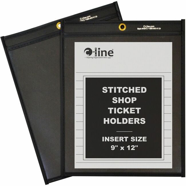C-Line Products Holder Shopticket 9X12 Clbk CLI45912