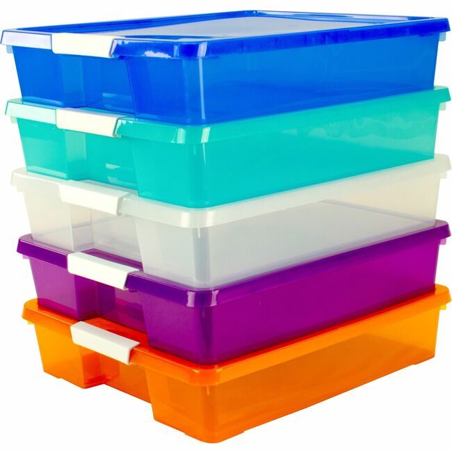 Storex Box Project 12X12 Assorted 5 STX63202U05C