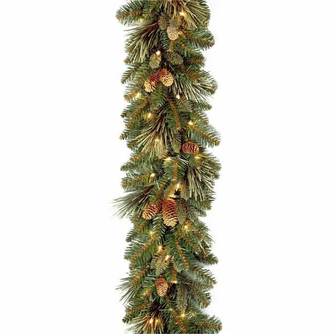 National Tree Company Garland Carol Pine Led 9FT NLT729083945083