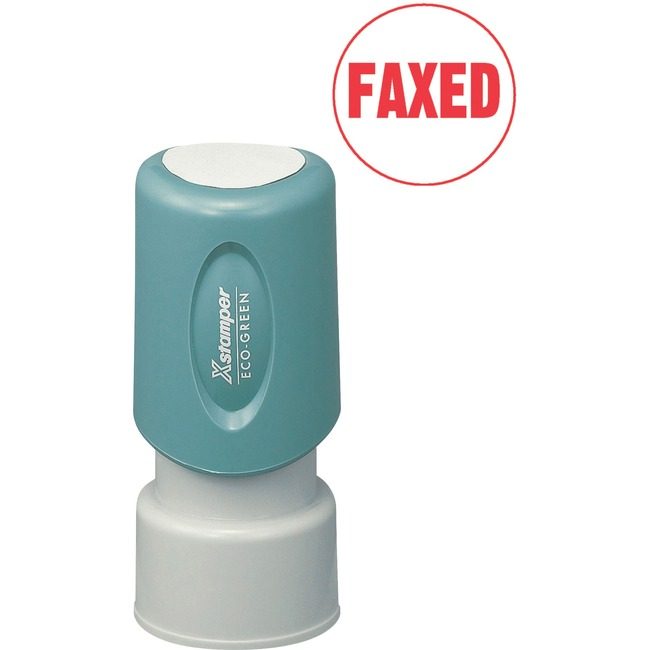 Shachihata / Xstamper Stamp Round 5/8" Faxed Red XST11409