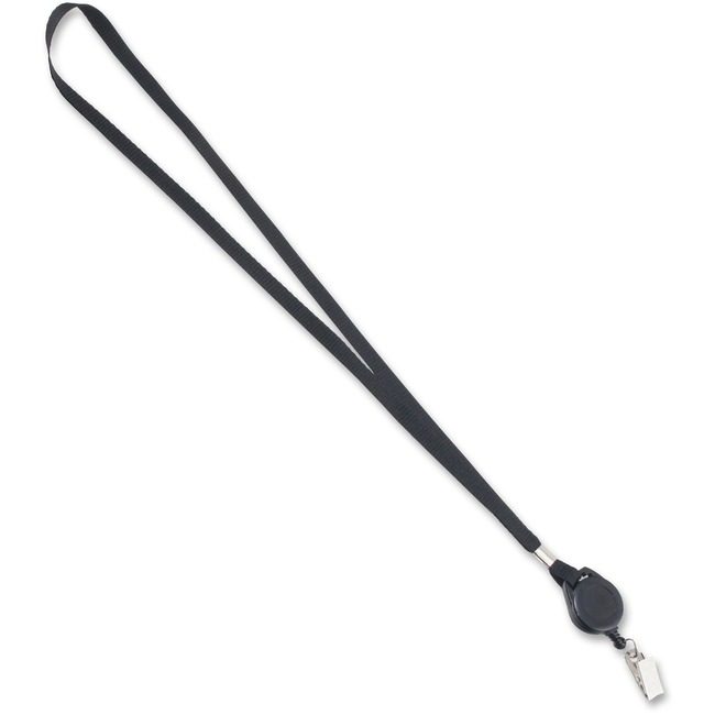 Advantus Corporation Lanyards W/ Badge Clip Black AVT75549
