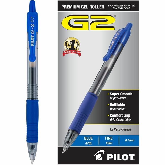 Pilot Corporation of America Pen Gel G2 Fine Blue PIL31021