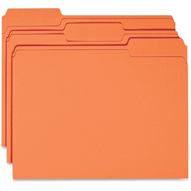 Business Source Folder File Letter 1/3 Orange BSN44105
