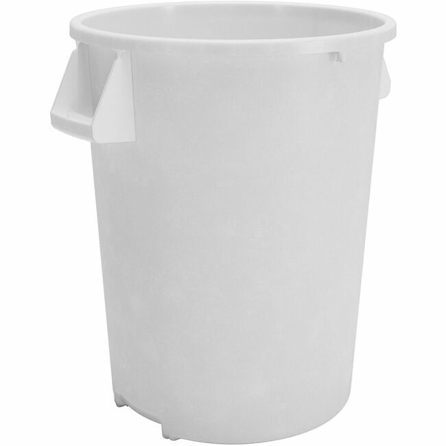 Carlisle FoodService Products Trash Container Rnd 44G White CFS84104402CT