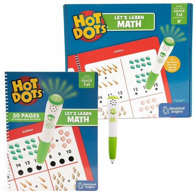 Learning Resources Set Math Hot Dots Lets Learn 1 LRN2448