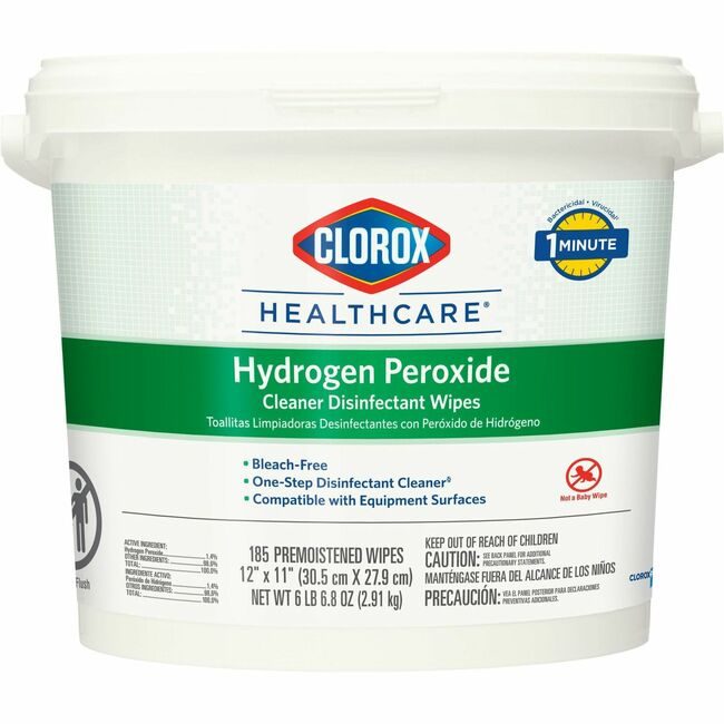 CloroxPro / Clorox The Clorox Company CloroxPro / Wipes Dsfct Hperox 185 Count CLO30826