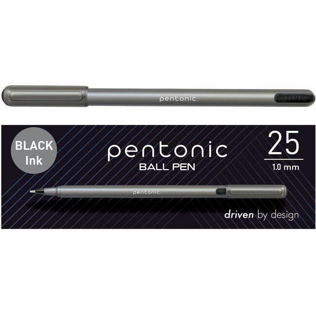 TOPS Products Pentonic Pen Bp 1.0 MM Black 25/BX PNTPEN12128