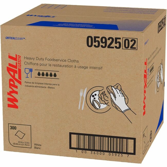 Kimberly-Clark Professional Kleenex / Scott / WypAll / Kimtech Wipers Food X70 Wypl 300SH KCC05925
