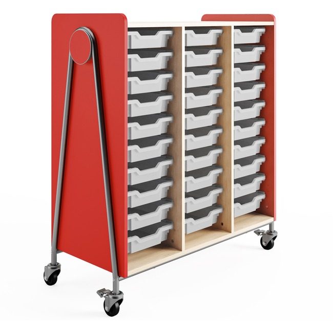 Safco Products Storage Mobile 48IN Red SAF3930RED