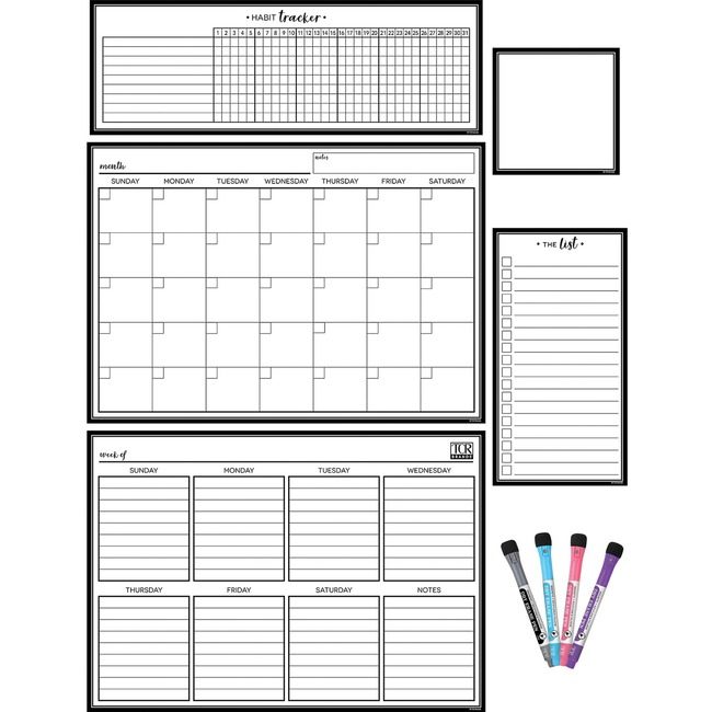Teacher Created Resources Set Calendar Dry-Eras Mag TCR77407