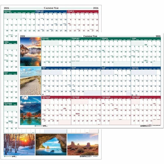 House of Doolittle Calendar Wall Laminated HOD3931