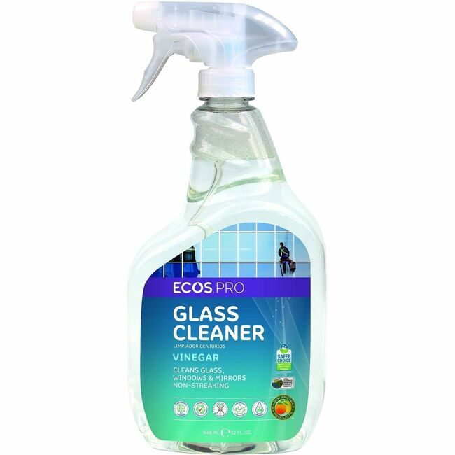 Earth Friendly Products ECOS PRO Spray Glass Vinegar 32OZ EOPPL9300/6
