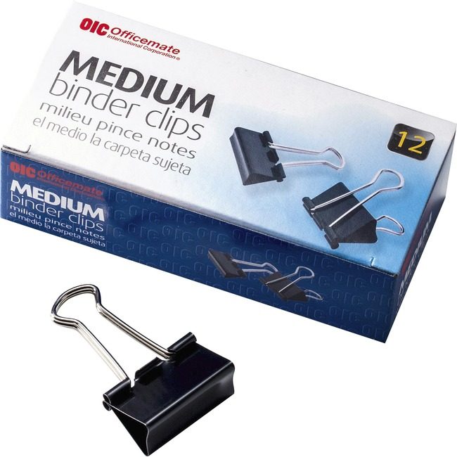 Officemate Clip Binder Medium 12PC OIC99050PK