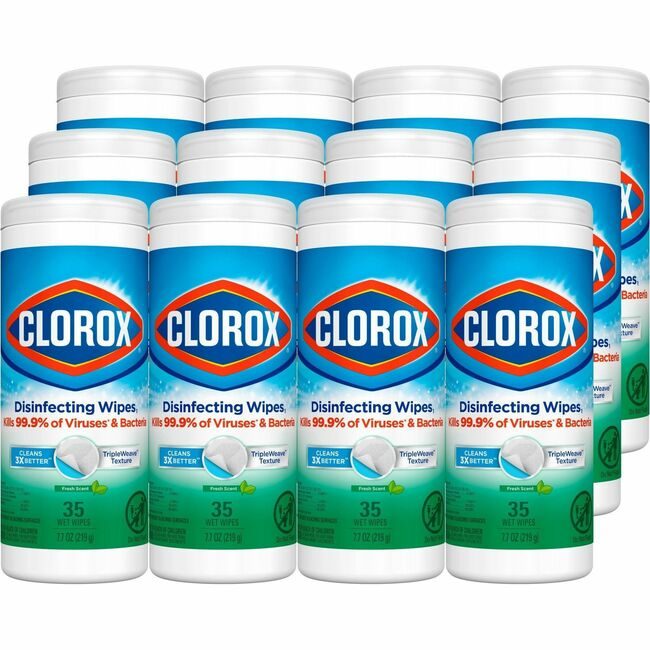 CloroxPro / Clorox The Clorox Company CloroxPro / Wipes Disinfectng Frsh 35 Count CLO01593CT