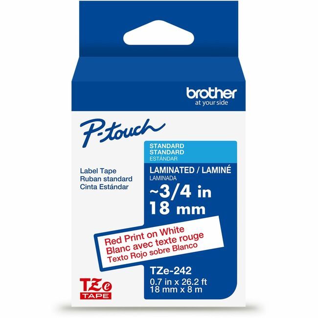 Brother International Cartridge Tape 3/4" Rd/We BRTTZE242G