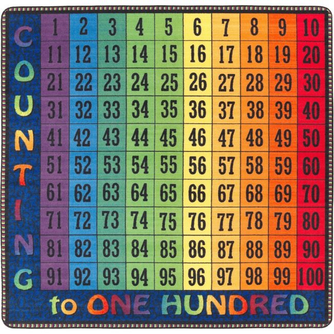 Flagship Carpets Rug COUNTING TO 100 6X6 FCIFE222-26A