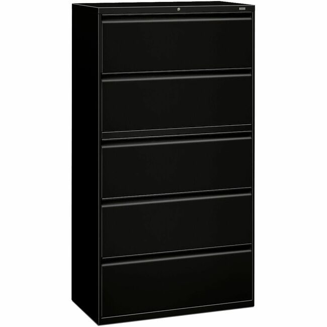The HON Company File Lateral 5DRAWER Black 42W HON895LP