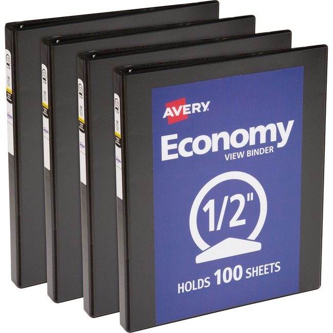 Avery Products Corporation Binder View Round 0.5" Black AVE05705BD