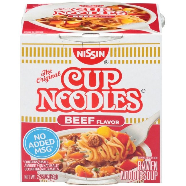 Nissin Foods Noodles Cup Beef 2.25OZ NSF23001