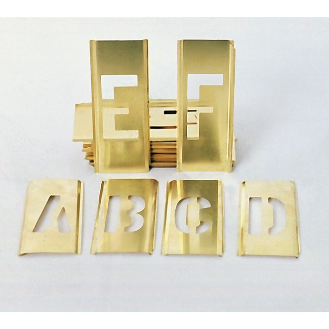 Varies / verify SKU SKU-LEVEL VERIFICATION REQUIRED Stencil Set Brass 5" NSN2729684