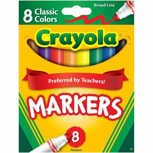 Crayola LLC Marker Broadline 8 Count CYO58-7708