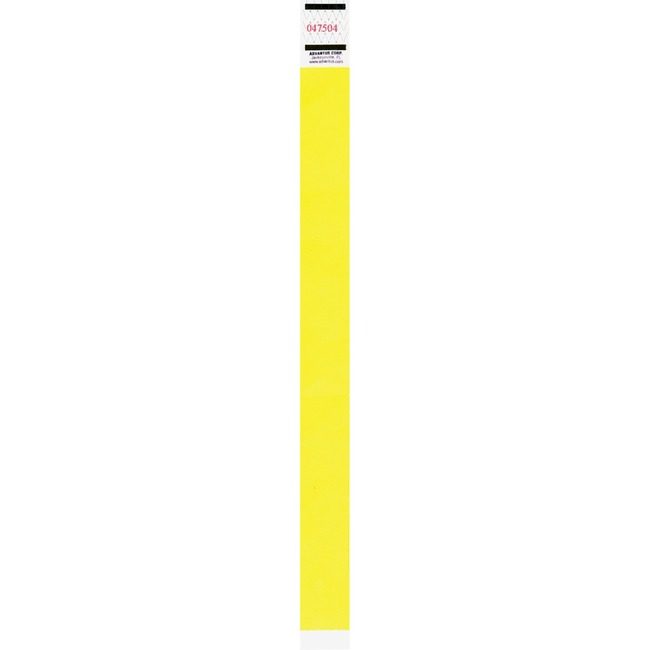 Advantus Corporation Wristbands Tyvek Neon Ylw AVT91123