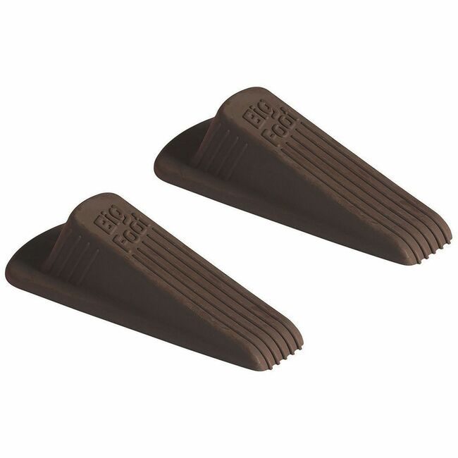 Master Manufacturing Doorstop Big Foot 2 Pack Br MAS00971