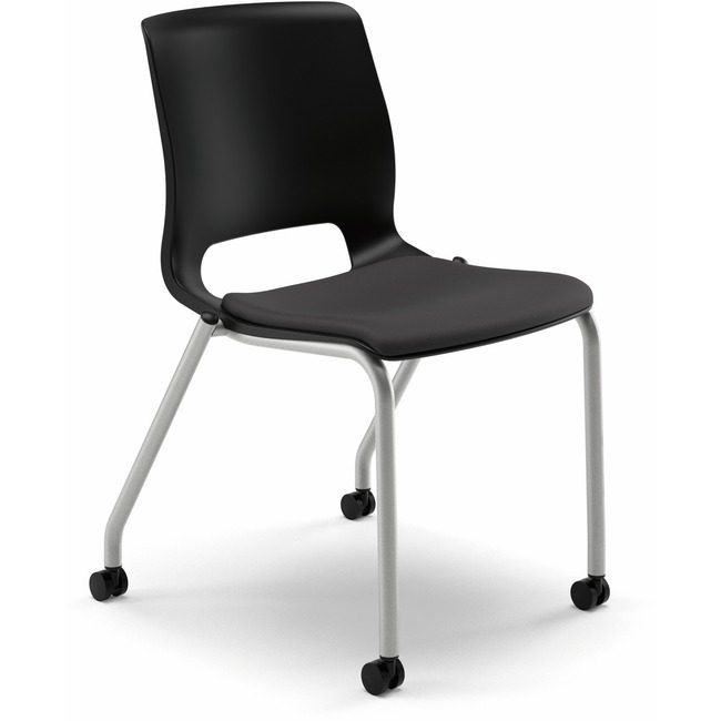 The HON Company Chair 4-LEG STACK Black HONMG201CU10